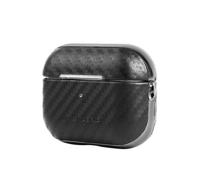 Viva Madrid Airex Carbonox Case Compatible for AirPods Pro, Scratch & Drop Resistant, Dustproof & Absorbing Protective Cover Suitable with Wireless Chargers - Black