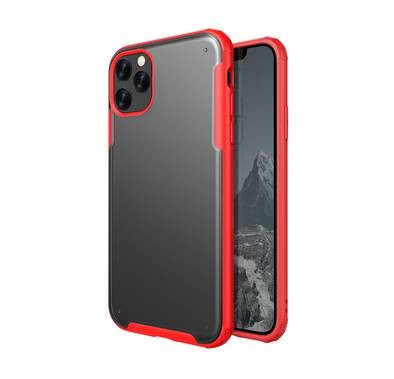 Viva Madrid Vanguard Shield Frost Back Case for iPhone 11 Pro Max (6.5"), Shock Resistant, Cameras, Buttons and Speakers, with Wireless Chargers, Red