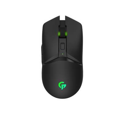 Porodo Gaming 7D Wireless 2.4G RGB Gaming Mouse 10000 DPI with Built-In Rechargable Battery 600mAh, 100 IPS Tracking Speed, Breathing Lighting Mouse Suitable with Computer - Black