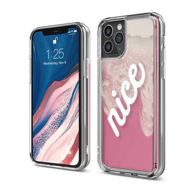 Elago Sand Case Compatible for iPhone 11 Pro Max, Stylish Statement Case w/ Waterfall Effect, Glow in the Dark Protection, Drop Resistant, Prevents Buttons from Getting Wet-Nice