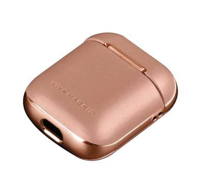 Viva Madrid Airex Allure Genuine Leather Case Compatible for AirPods 1/2 - Easy Access to Charging Port - Scratch Resistant - Shock & Drop Protection Slim Cover - Pink