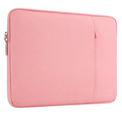 Devia Justyle Business Inner Laptop Bag 13.3" w/ Pocket Compatible for MacBook Air 13.3" & MacBook Pro 13.3" - Bump & Shock Absorption - Slim Portable Waterproof Sleeve Bag - Pink