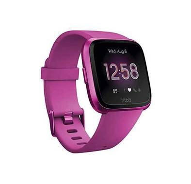 Fitbit FB415PMPM Versa Lite Edition Fitness Wristband with Heart Rate Tracker (FB415PMPM) - Mulberry/Mulberry