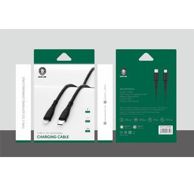 Green Lion 20W PVC USB-C to Lightning 2-Meters Cable - Black