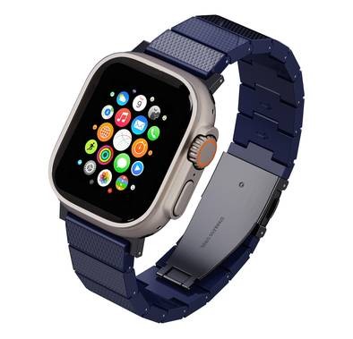 Levelo Fusion Resin Strap For Apple Watch - Blue