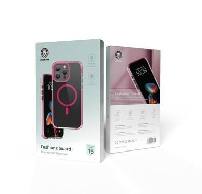 Green Lion iPhone 15 Pro For Magsafe Fashionz Guard Case - Pink