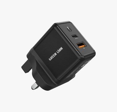 Green Lion 3-Pin 35W Wall Charger  - Black