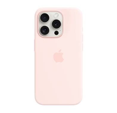 Apple iPhone 15 Pro Silicone Case [MagSafe] - Light Pink