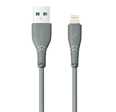 Pawa 3A Quick Charging PVC Cable USB-A to Lightning 1.2m/4ft  - Grey