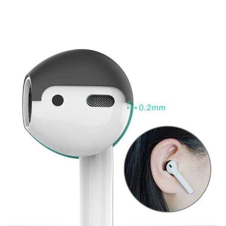 AhaStyle Fit in the Case أغطية أذن لأجهزة Airpods (3 أزواج) - أسود