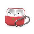 AhaStyle Full Cover Silicone Keychain Case for Airpods Pro - Red