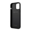 CG Mobile Ferrari On Track PU Leather Perforated Hard Case Metal Logo Compatible for iPhone 12 / 12 Pro (6.1") - Black