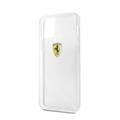 CG Mobile Ferrari On Track Hard Case Printed Logo Shield Compatible for iPhone 12 / 12 Pro (6.1") - Transparent