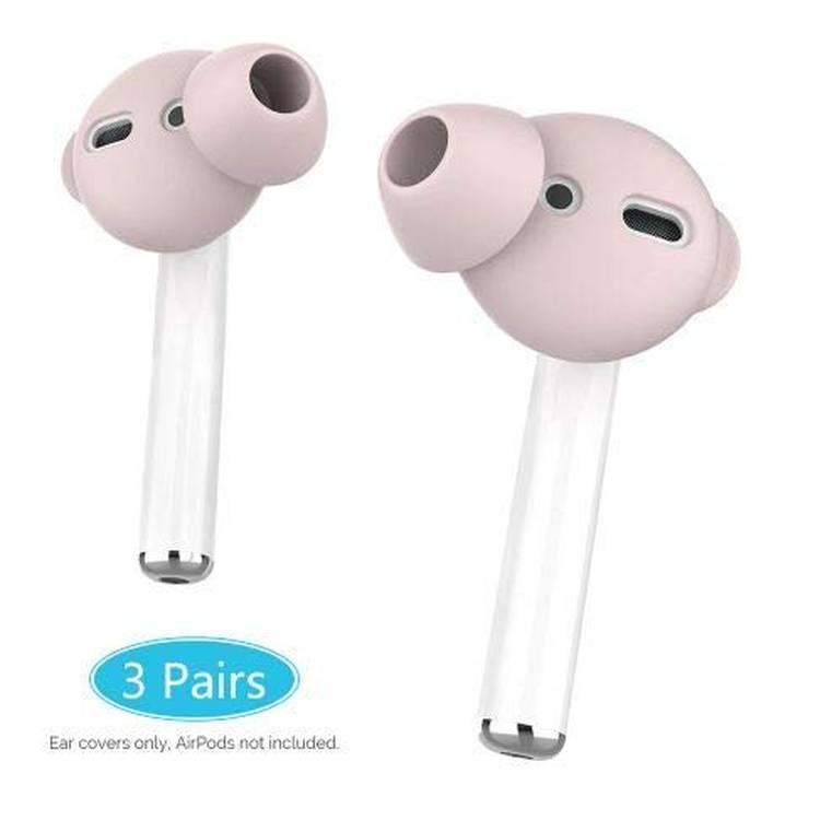 AhaStyle Silicone Cover for Airpods ( 3 Small Pairs ) - Pink