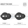 AhaStyle Silicone Cover for Airpods ( 3 Large Pairs ) - Black