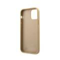 CG MOBILE Guess PU Iridescent "LOVE" Debossed Phone Case with Metal Logo Compatible for iPhone 12 / 12 Pro (6.1") Drop Protection Mobile Case Officially Licensed - Light Gold