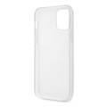 CG Mobile Guess PC/TPU 4G Pattern Hard Case for iPhone 12 / 12 Pro (6.1") Shock & Drop Protection Suitable with Wireless Chargers Officially Licensed - Transparent