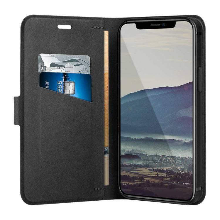 Viva Madrid Finura Cierre Folio Case with Card Slot Compatible for iPhone 12 Pro Max (6.7"), Scratches Resistant, Versatile Video Stand Foldable Cover - Brown