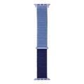 iGuard by Porodo Nylon Watch Band, Fit & Comfortable Replacement Wrist Band, Adjustable Straps Compatible for Apple Watch 42mm / 44mm / 45mm / 49mm - Light Blue / Seashell