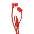 JBL T110 Wired Universal In-Ear Headphones - Red