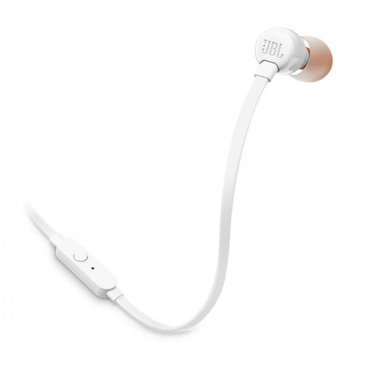 JBL T110 Wired Universal In-Ear Headphones - White