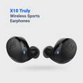 MEE audio X10 Truly Wireless in-Ear Headphones with Ergonomic Design, IPX5 Sweat Resistance, and 4.5 Hours Battery Life (23 Hours with Included Compact Charging case) (Black)