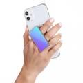 Handl Iridescent Mobile Stand Phone Grip, Pairs with Any Smart Phone, Multi-functional Kickstand, Compatible with Wireless Charging, Phone grip and Stand - Blue/Purple