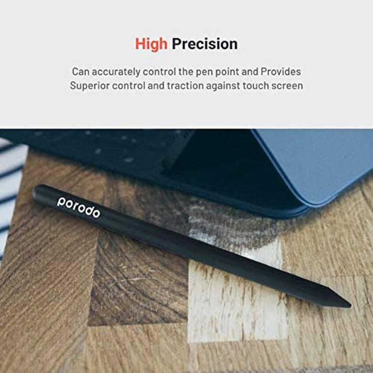 Stylus Pencil for iOS & Android Tablets - Porodo PD-MGPEN-BK