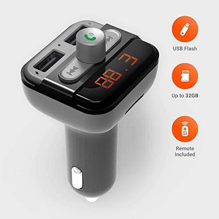 Porodo Bluetooth Car Transmitter FM Kit Hands-Free