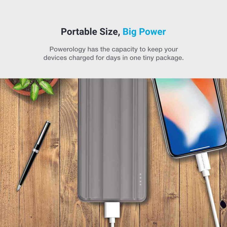 Powerology Slim PD Power Bank 20000mAh 18W - Gray