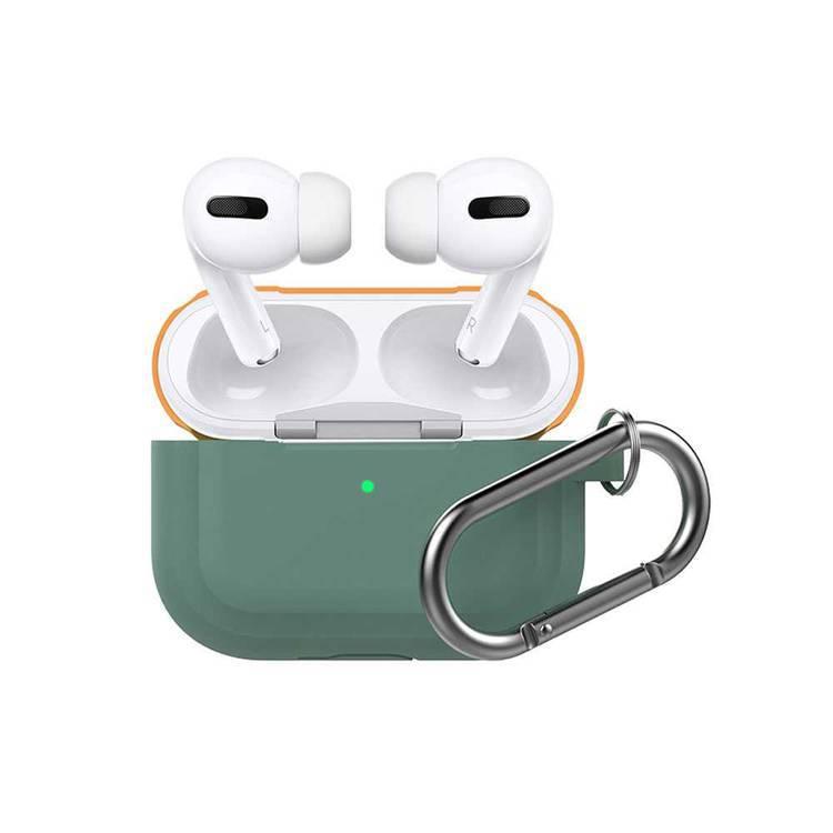 AhaStyle Premium Silicone Two Toned Case with Anti-Lost Keychain Compatible for AirPods Pro, Scratch Resistant, Shock Absorption, Drop Protection, & Dustproof