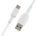 Belkin Charging Cable USB A to Type-C 1M, Fast Charging Cable, Charge & Sync Cord, USB-IF Certified - White