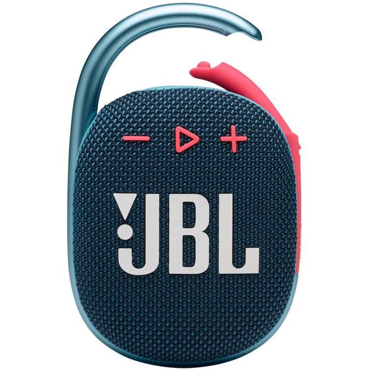 JBL Clip 4 Ultra-Portable Wireless Bluetooth Speaker  - Blue / Pink 