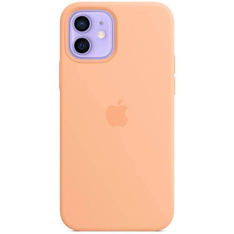 iPhone 12  12 Pro Silicone Case with MagSafe - Cantaloupe - Apple