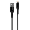 Green Lion Charging Cable, Braided USB-A to Lightning Cable 2A, Fast Charging, Ultra-Fast Sync Charge Cable, Over-Current Protection Lightning Cord - Black