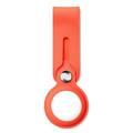 Devia Silicone AirTag Loop, Anti-Lost Holder, Anti-Scratch Case Protective Skin Cover Compatible with AirTag Bluetooth Tracker 2021 Orange