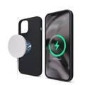 Elago Silicone Case Suitable with MagSafe, Back Shield Case Compatible for iPhone 12 / 12 Pro (6.1") Anti-Scratch, Easy Access to All Ports - Black