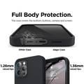 Elago Silicone Case Suitable with MagSafe, Back Shield Case Compatible for iPhone 12 / 12 Pro (6.1") Anti-Scratch, Easy Access to All Ports - Black