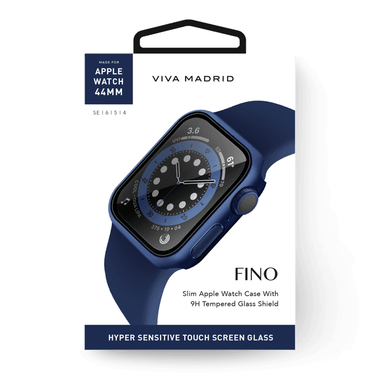 Viva Madrid Fino Screen Protector Case Compatible for Apple Watch, Full Protective Bumper Cover Case, Shock Absorbent & Anti-Scratch Replacement Case Compatible with 42/44mm - Blue