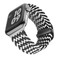 Viva Madrid Crisben Watch Strap, Replacement Bracelet Wrist Strap Wristband Compatible for Apple Watch 42/44mm - Mono Black/White