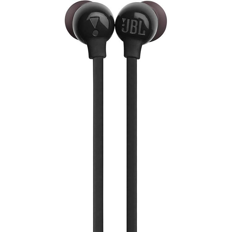 JBL T115BT Wireless In-Ear Headphones, Pure Bass Sound, 8 Hours Battery with Quickly Charge, Multi-point Connectivity, 3 Button Remote with Microphone - Black