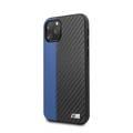 CG Mobile BMW PU Leather Carbon Strip Hard Case Compatible For iPhone 11 Pro (5.8") Officially Licensed, Shock