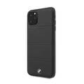 CG Mobile BMW Hard Case Leather Horizontal Lines Compatible For iPhone 11 Pro Max (6.5") Officially Licensed, Shock Resistant, Scratches