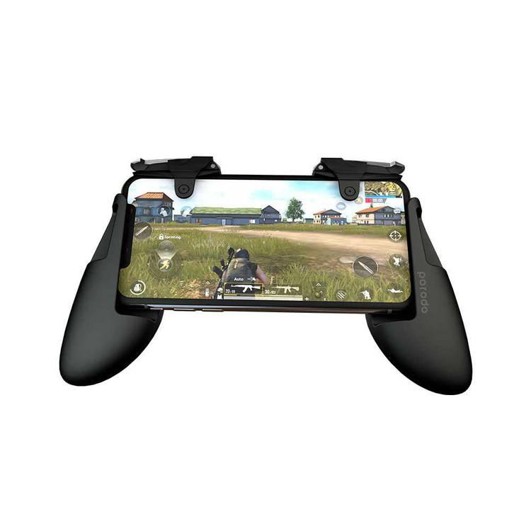 Porodo P2 Mechanical firestick grip, Universal Grip Compatible for Android and iPhone Phones, Game Mount bracket for Pubg, Fortnite, Call of Duty Mobile Trigger Fire Bottom Aim Key