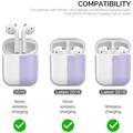 AhaStyle Premium Silicone Case Compatible for AirPods 1/2 Generation, Scratch Resistant, Drop Resistant, Dustproof and Absorbing Protective Cover - Lavender