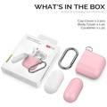 AhaStyle Keychain Version Two Toned Silicone Case with Anti-Lost Ring Compatible for AirPods 1/2 Generation, Scratch Resistant, Drop Resistant