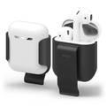 Elago AirPods Belt Clip Compatible with Apple AirPods 1 & 2 Generation, Carrying Clip, Shock-resistant, Break Resistant - Black