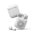 Elago AW6 Case Designed Compatible for Apple AirPods 1 & 2 Generation, Classic Music Player Design, Scratch Resistant, Drop Resistant, Dustproof and Absorbing Protective Cover - White