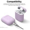 Elago Basic Skinny Case Compatible for Apple AirPods 1&2 Generation, Upgraded Premium Silicone, Front LED Visible, Scratch Resistant, Drop Resistant, Dustproof and Absorbing