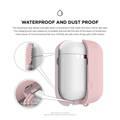 Elago Waterproof  Case For Apple AirPods 1&2 Generation, up to 1 meter (3.3 feet), Charge by Opening Bottom Cap, Layers of Protection, Dust & Water Proof Protective Cover Lovely Pink